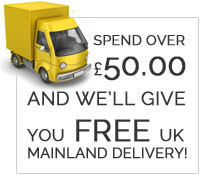 Spend over 50 for free UK Mainland delivery