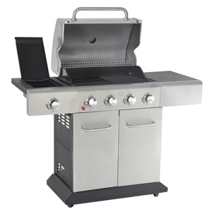 Outback Meteor Stainless 4 Burner Gas Barbecue